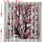 Max 2 Panel Waterproof 3D Curtain Drapes for Living Room Bedroom Window Style_I