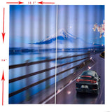 Max Waterproof Digitial Printed 3D Curtain Drapes for Bedroom Living Room 1 J