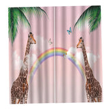Maxbell 3D Curtains 59x65inch Window Drapes for Bedroom Living Room 2 Panels B