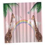 Maxbell 3D Curtains 59x65inch Window Drapes for Bedroom Living Room 2 Panels B