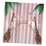 Maxbell 3D Curtains 59x65inch Window Drapes for Bedroom Living Room 2 Panels B