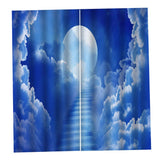 Maxbell 3D Curtains 59x65inch Window Drapes for Bedroom Living Room 2 Panels F