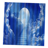 Maxbell 3D Curtains 59x65inch Window Drapes for Bedroom Living Room 2 Panels F