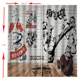 Max Maxb Digital Printed 3D Curtain Living Room Bedroom Drapes 2 Panel Boxing