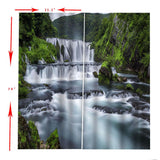 Max Maxb Waterproof Digitial Printed 3D Curtain Drapes for Bedroom Living Room D