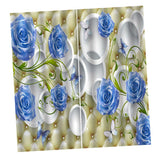 Max Maxb Waterproof Digitial Printed 3D Curtain Drapes for Bedroom Living Room H