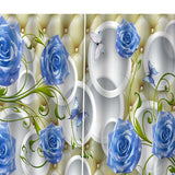 Max Maxb Waterproof Digitial Printed 3D Curtain Drapes for Bedroom Living Room H