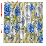Max Maxb Waterproof Digitial Printed 3D Curtain Drapes for Bedroom Living Room H