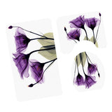 Max 3Pcs Bathroom Rug Set Bath Rug Mat U Shape Contour Lid Cover Purple Lotus