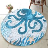 Max Flannel Indoor Floor Doormat Geometric Print Bedroom Rug 40x60cm Octopus 80cm