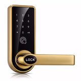 Max Touchscreen Digital 4-in-1 Keyless Entry Electronic Code Lock Golden