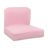 Max Short Low Back Stretch Dining Chair Cover Bar Stool Seat Slipcover Pink