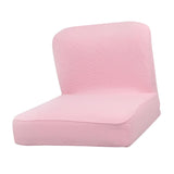 Max Short Low Back Stretch Dining Chair Cover Bar Stool Seat Slipcover Pink