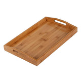 Max Bamboo Dinner Tray Tea Serving Tray Fruit Dessert Rectangle Cake Platter S