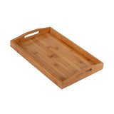 Max Bamboo Dinner Tray Tea Serving Tray Fruit Dessert Rectangle Cake Platter S