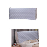 Max Thicken Bed Headboard Slipcover Bed Head Protector Cover Silver Grey 1.8M