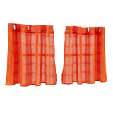 Max Shower Kitchen Tier Window Curtains Elegant 2pcs Rod Pocket Drapes Valances