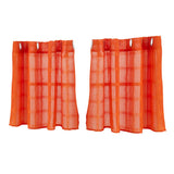 Max Shower Kitchen Tier Window Curtains Elegant 2pcs Rod Pocket Drapes Valances