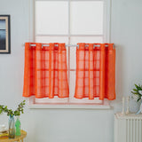 Max Shower Kitchen Tier Window Curtains Elegant 2pcs Rod Pocket Drapes Valances