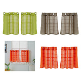 Max Shower Kitchen Tier Window Curtains Elegant 2pcs Rod Pocket Drapes Valances
