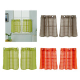 Max Shower Kitchen Tier Window Curtains Elegant 2pcs Rod Pocket Drapes Valances