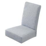 Max Stretchy Dining Chair Covers Stool Seat Slipcovers Short Light Grey_B