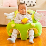 Max Cartoon Baby Toddler Learn to Sit Fold Sofa Chairs Armchair Cover Green