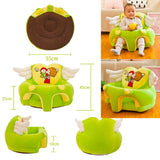 Max Cartoon Baby Toddler Learn to Sit Fold Sofa Chairs Armchair Cover Green