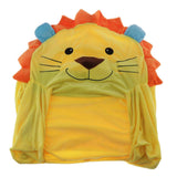 Max Cartoon Children Fold Sofa Chairs Seat Cover Kids Armchair Cover Yellow Lion