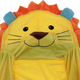 Max Cartoon Children Fold Sofa Chairs Seat Cover Kids Armchair Cover Yellow Lion