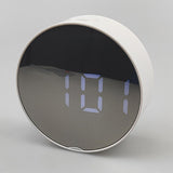 Max LED Large Screen Bedside Alarm Clock Digital Clock White Frame White Light