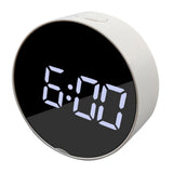 Max LED Large Screen Bedside Alarm Clock Digital Clock White Frame White Light