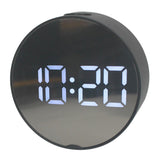 Max LED Large Screen Bedside Alarm Clock Digital Clock Black Frame White Light