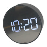 Max LED Large Screen Bedside Alarm Clock Digital Clock Black Frame White Light