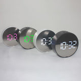 Max LED Large Screen Bedside Alarm Clock Digital Clock Black Frame White Light