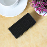Max Led Digital Alarm Clock USB Port/Battery Operated Alarm Clocks Bedside Black
