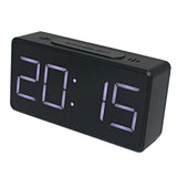 Max Led Digital Alarm Clock USB Port/Battery Operated Alarm Clocks Bedside Black