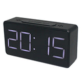 Max Led Digital Alarm Clock USB Port/Battery Operated Alarm Clocks Bedside Black