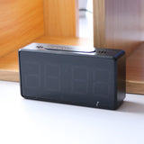 Max Led Digital Alarm Clock USB Port/Battery Operated Alarm Clocks Bedside Black