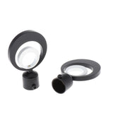 Max 2xCurtain Rod Heads Cap Drape Pole Ends 3D Black_10x6.5x2.2cm