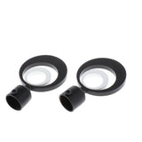 Max 2xCurtain Rod Heads Cap Drape Pole Ends 3D Black_10x6.5x2.2cm