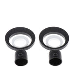 Max 2xCurtain Rod Heads Cap Drape Pole Ends 3D Black_10x6.5x2.2cm