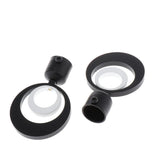Max 2xCurtain Rod Heads Cap Drape Pole Ends 3D Black_10x6.5x2.2cm