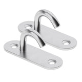 2pcs M8 Wall Mount Hook Stainless Steel Pad Eye Plate for Yoga Swing Boat