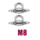 Max Stainless Steel Pad Eye Diamond  M8