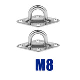 Max Stainless Steel Pad Eye Diamond  M8