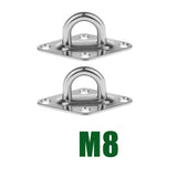 Max Stainless Steel Pad Eye Diamond  M8