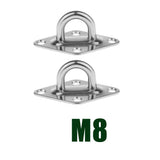 Max Stainless Steel Pad Eye Diamond  M8