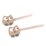 Max 2x Wooden Cartoon Chick Curtain Tiebacks Magnetic Bulckle Clip Gray