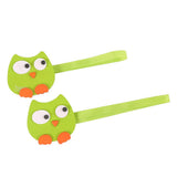 Max 2x Wooden Cartoon Chick Curtain Tiebacks Magnetic Bulckle Clip Green